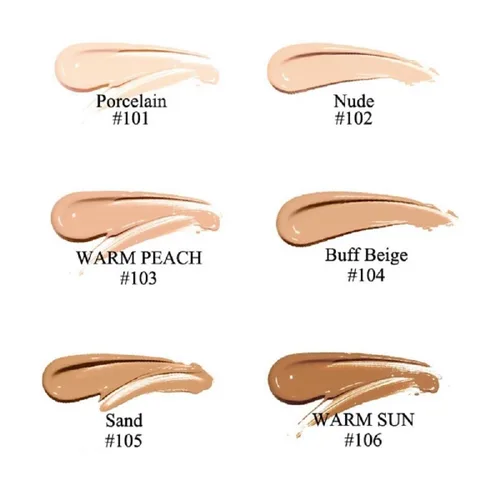 Miniatura 2 de Paquete de 2 bases PHOERA 101 porcelana, base de maquillaje de cobertura total para mujeres y niñas (101 porcelana)