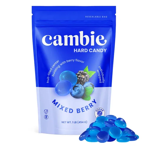 Miniatura 14 de Cambie Caramelos duros sin azúcar, 1 libra de caramelo sin azúcar envueltos individualmente, canela