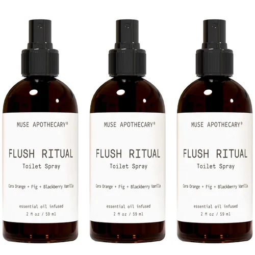 Miniatura 9 de Muse Apothecary Flush Ritual - Aerosol para inodoro aromático y refrescante, usar antes de ir, 2 onzas, infundido con aceites esenciales naturales