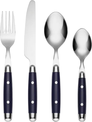 Miniatura 12 de Cambridge Silversmiths Jubilee - Juego de cubiertos (16 unidades), color negro