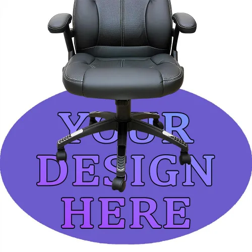 Miniatura 67 de Tapete redondo personalizado para silla de escritorio de oficina, diseño de tu propio logotipo de foto, texto, alfombrillas circulares