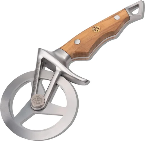 Miniatura 8 de Dalstrong Orbit Razor - Rueda cortadora de pizza, acero inoxidable #304 de 0.079 in, giratoria de tres radios, mango G-10, para pizza casera, pan