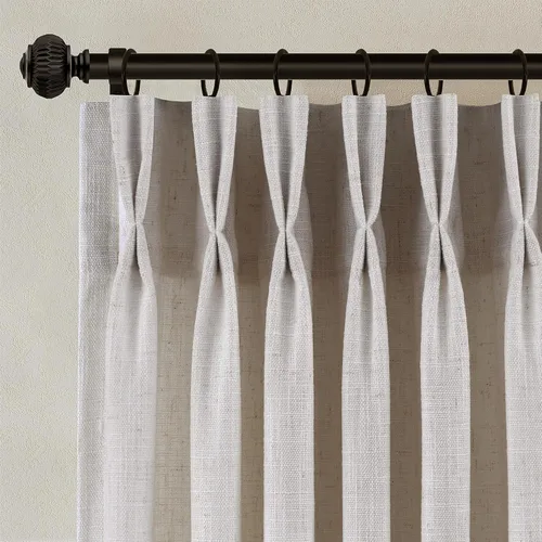 Miniatura 27 de Cortinas de lino plisadas