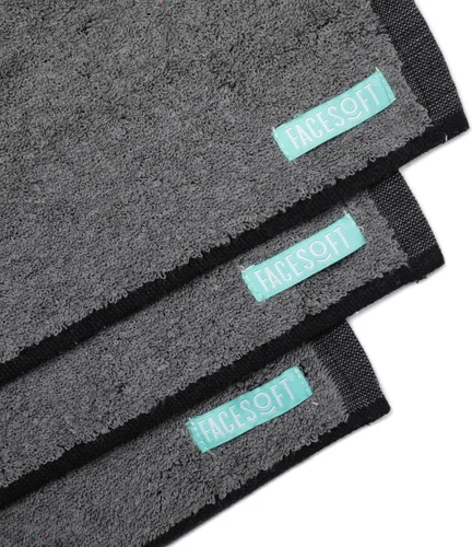 Miniatura 7 de FACESOFT Mini Towels Charcoal 2X PRO Detox Multipack - Carbón activado doble - Elimina toxinas e impurezas de la piel - Toalla de ejercicio