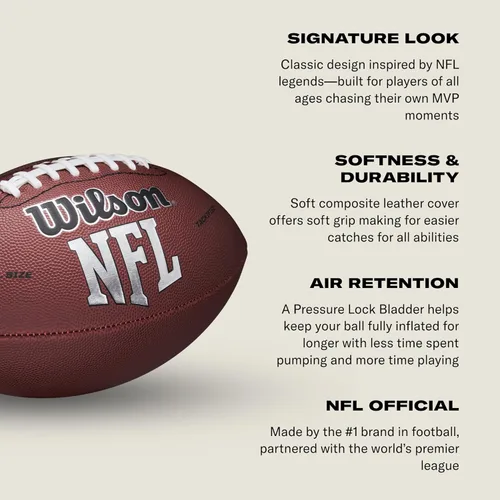 Miniatura 2 de Wilson Balones de fútbol americano recreativos de la NFL Gris