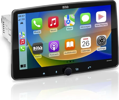 Miniatura 10 de BOSS Audio Systems BVCP9700A-FL Estéreo de automóvil DIN inalámbrico Apple CarPlay, Android Auto, pantalla táctil de 7 pulgadas, Bluetooth, receptor