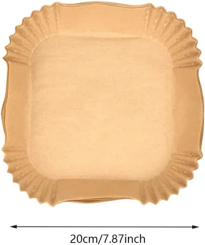 Miniatura 2 de Revestimientos de papel desechables de 6.30 pulgadas, 50 piezas antiadherentes para freidora de aire, resistente al aceite, impermeable, papel