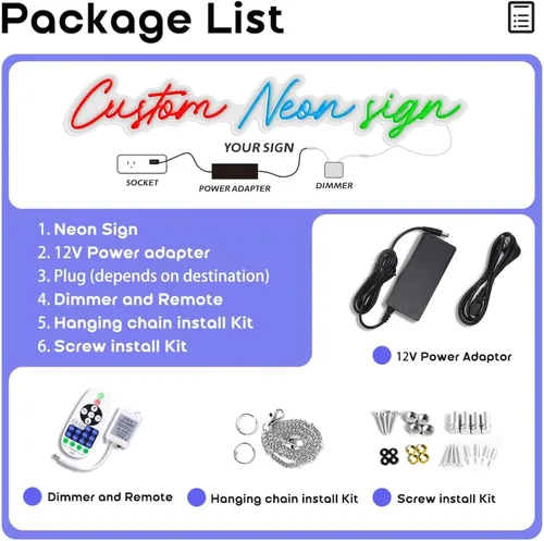 Miniatura 6 de Letrero de neón personalizado, letrero de neón personalizable para boda, letrero de neón LED personalizado para negocios, bar, salón de belleza