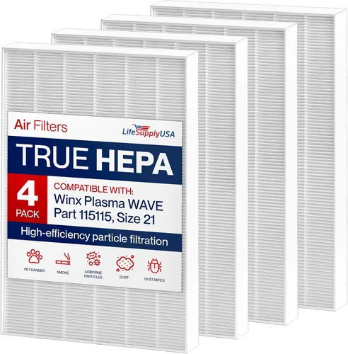 Miniatura 8 de 115115 3 filtros HEPA A de repuesto para C535, 5300, 5300-2, 5500, 5500-2, 6300, 6300-2, P300, AM90, C909, 9800 Compatible con filtro de repuesto