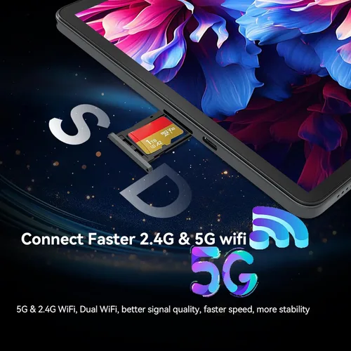 Miniatura 5 de Tablet de 11 pulgadas versión 2026, tabletas Android 15 con teclado, 16 (8+8) GB de RAM 128 GB ROM 1TB Expand, tableta WiFi 2.4G/5G con BT 5.0