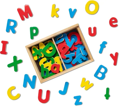 Miniatura 5 de Imanes de madera del alfabeto Melissa & Doug, Letras, Multicolor/Ninguno
