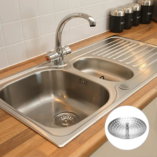 Miniatura 3 de METALLIXITY Colador de fregadero de baño (3.1 x 0.8 pulgadas), filtro de drenaje de acero inoxidable para la mayoría de desagües de fregadero, tono
