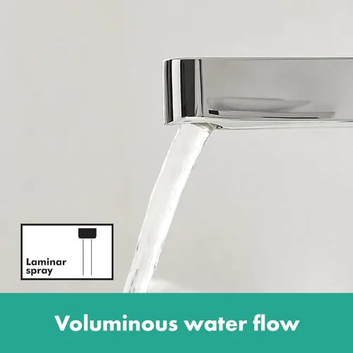 Miniatura 4 de hansgrohe Finoris 76010821 - Grifo moderno para lavabo de baño de 1 agujero en níquel cepillado cepillado níquel