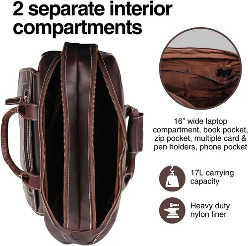 Miniatura 4 de Buffalo Leather Pilot Bag