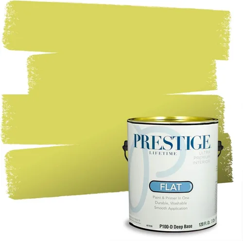 Miniatura 98 de PRESTIGE Pinturas Pintura interior e imprimación en uno, 1 galón, cáscara de huevo, aventura