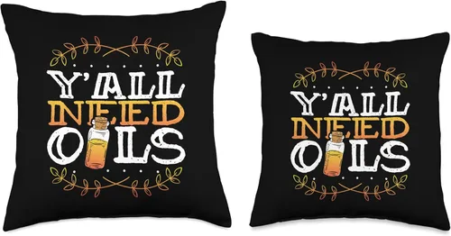 Miniatura 3 de Essential Oil Practitioner Y’All Need Oils Essential Oils Throw Pillow