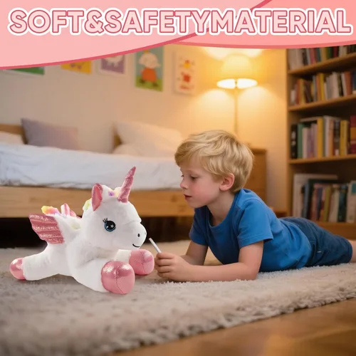 Miniatura 3 de Sew Butiful Unicornio de Peluche, 12 pulgadas/30 cm, Peluches Lindos para Niñas, Juego de Juguetes de Peluche de Unicornio para Cumpleaños, Juguetes