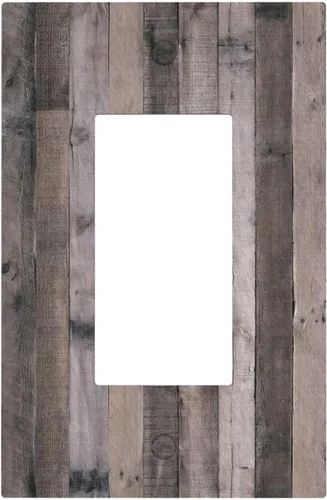 Miniatura 186 de Cubierta de Interruptor de Palanca Única de Asta de Venado de Madera de Estilo Rústico de Granja Placa Decorativa de Pared de 1 Banda Placa Frontal