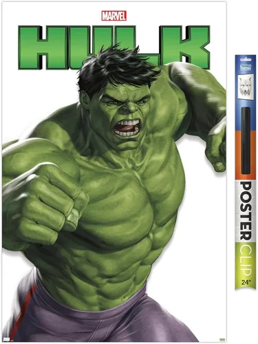 Miniatura 15 de Marvel Comics Hulk Feature Series - Póster de pared, 34 pulgadas de largo x 22.4 pulgadas de ancho, versión premium sin marco