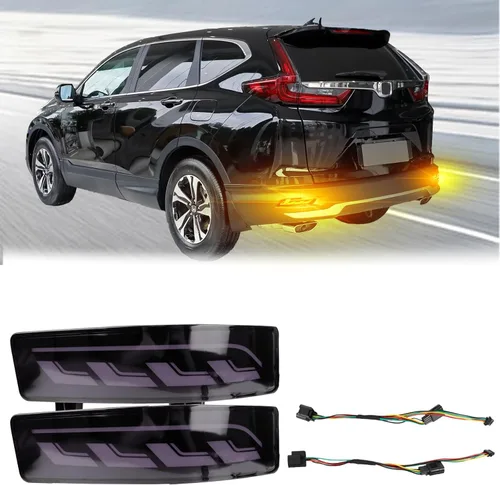 Kit de ensamblaje de luces antiniebla de reflector LED de lente completa para parachoques trasero para Honda CRV CR-V 2020 2021 2022, luz de