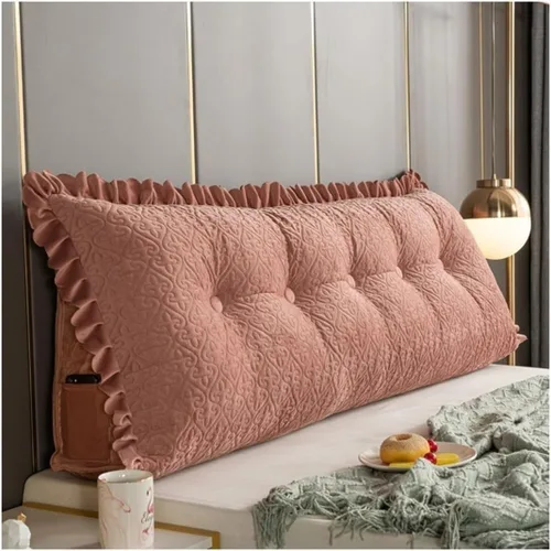 Miniatura 13 de Almohada de lectura triangular/almohada larga para cabecero, almohada de cama de lectura, respaldo triangular, cojín de apoyo de posicionamiento