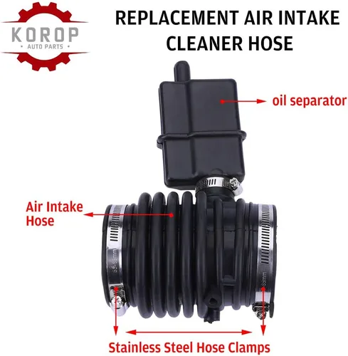 Miniatura 4 de Manguera de entrada del filtro de aire reemplaza 16576-1AA1A 16576-1AA0A Compatible con Nissan Murano 2009-2013 y Quest 2011-2017 Mangueras de tubo