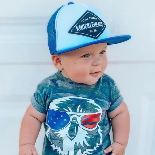 Miniatura 8 de Gorra de béisbol para niños pequeños, sombreros de camionero para bebé, traje de niño, sombrero de sol para recién nacido, gorra de malla con cierre