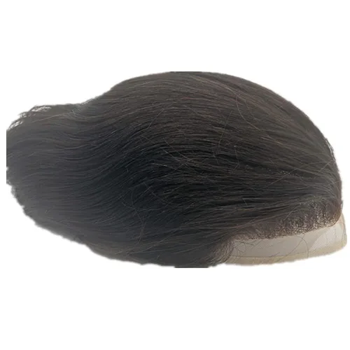 Miniatura 3 de Peluca de piel PU para hombre NLW, piezas de cabello humano europeo para hombres, base de 25x20 cm, bucle en V, piel fina de PU 0.04mm, sistema