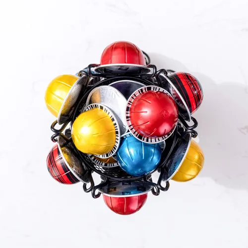 Miniatura 7 de ZCDCP Nespresso Vertuo - Soporte para cápsulas, almacenamiento de 360 grados para 60 cápsulas, organizador de café negro