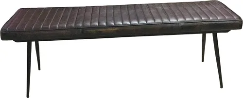 Miniatura 7 de Coaster Home Furnishings - Misty - Banco de comedor tapizado de piel de 54 pulgadas - Estilo industrial moderno con asiento capitonado de canal
