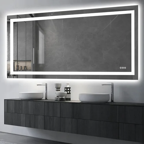 Miniatura 14 de Hivone Espejo de Baño LED de 24X32 con Luces, Antivaho, Regulable, Retroiluminado + Iluminado Frontal, Espejo Inteligente de Tocador de Baño