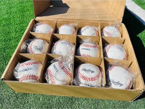 Miniatura 6 de Rawlings Practice Baseballs R100-P or FSR100-P Baseballs Collegiate, High School & Youth Flat or Raised Seam Options