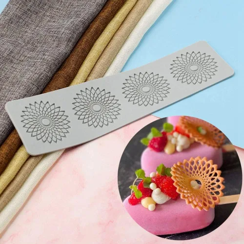 Miniatura 10 de Molde de silicona en forma de flor 3D para fondant de encaje, molde para pastel de azúcar para cupcakes de arcilla polimérica Sugarcraft, caramelo