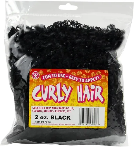 Miniatura 13 de Hygloss Cabello Rizado de Muñeca de 16 oz para Manualidades Surtido - Cabello Sintético Premium para Hacer Muñecas, Marionetas y Proyectos de Artes