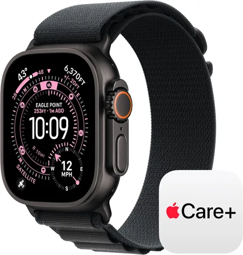 Miniatura 9 de Apple Watch Ultra 3 [GPS + Cellular 49mm] Reloj inteligente para correr y multideporte con funda de titanio resistente con bucle milanés de titanio