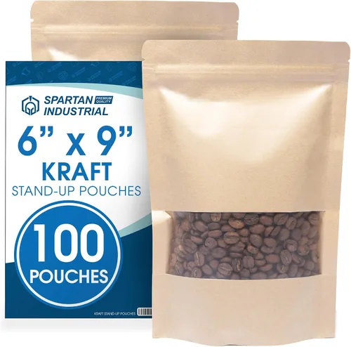 Miniatura 13 de Spartan Industrial Bolsas de Mylar de Pie de 3.5" X 5.5" Negro Mate - 100 Bolsas Pequeñas a Prueba de Olores con Apertura Termosellable y Cremallera