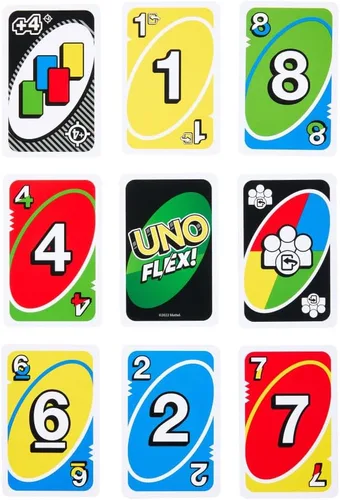 Miniatura 6 de Juego de cartas UNO Flex, juegos divertidos para adultos y noches de juegos de fiesta, de 2 a 6 jugadores