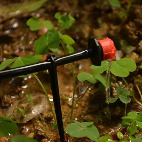 Miniatura 6 de Aifeier ET 20 estacas de riego por goteo universales para tubos de goteo de 1/8"-1/4" para riego, invernadero, jardín, cultivo hidropónico