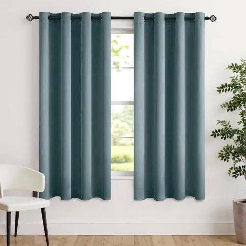 Miniatura 30 de MIULEE Cortinas opacas para dormitorio o sala de estar, juego de 2 paneles de cortina para ventana con aislamiento térmico y bloqueo de luz