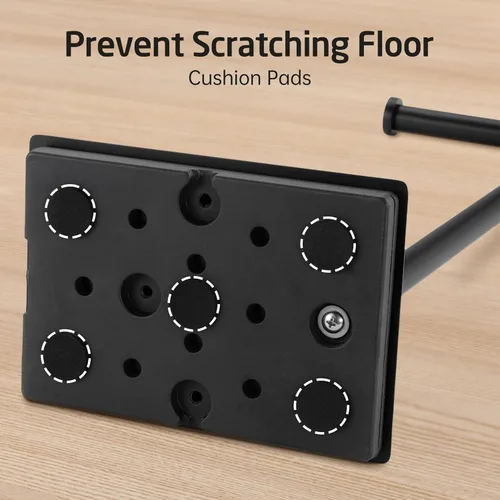 Miniatura 8 de KES Soporte de papel higiénico de 26.2 pulgadas para baño, soporte de papel higiénico de pie libre SUS304 de acero inoxidable negro mate