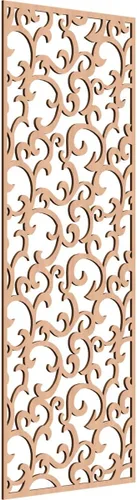 Miniatura 197 de Wheatland Paneles de pared decorativos de madera con calado, 9 3/8 pulgadas de ancho x 24 3/8 pulgadas de alto x 1/4 de alto, nogal