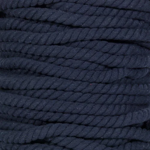 Miniatura 31 de Cuerda de algodón trenzado súper suave de 3 hebras (negro, 1 pulgada x 10 pies)