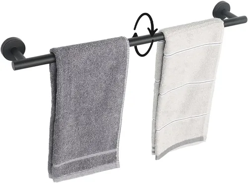 Miniatura 23 de TocTen - Barra de toalla de baño. Soporte de toalla de baño de acero inoxidable grueso SUS304, barra de toalla resistente para cuarto de baño