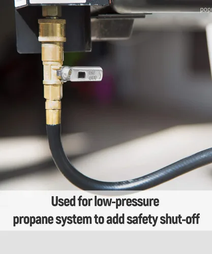 Miniatura 4 de GASPRO Kit de accesorios de conexión rápida de propano de 1/4 pulgadas, conexiones de gas LP para una fácil integración de sistemas de propano de RV