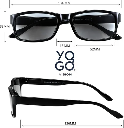 Miniatura 3 de Yogo Vision Reader Sunglasses for Men and women UV400 Tinted Reading Sunglasses 3-Pk