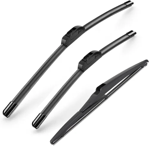 Miniatura 9 de Limpiaparabrisas Premium de 21" + 19" para Parabrisas, Todas las Estaciones, Duraderas, Estables y Silenciosas, Láminas Limpiaparabrisas
