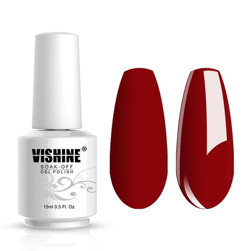 Miniatura 16 de Vishine Gelpolish Esmalte de uñas de gel profesional UV LED Soak Off Color Manicura Color Rosa Claro #1408 1408-rosa claro