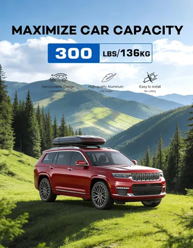Miniatura 3 de Wonderdriver Barras transversales de techo compatibles con Jeep Grand Cherokee L 2021-2026 y Grand Cherokee WL 2022-2026, barras transversales