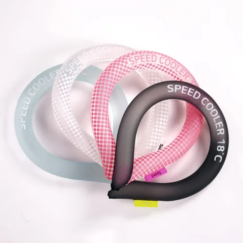 Miniatura 3 de SpeedUSA Insta Speed - Enfriadores de cuello (paquete de 2) (rosa y gris oscuro)