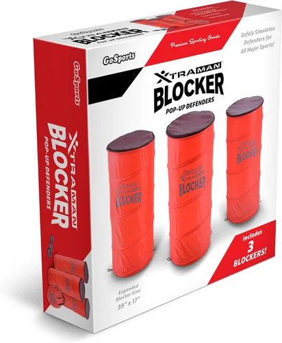 Miniatura 7 de GoSports XTRAMAN Blocker Pop-Up Defenders Paquete de 3 – Maniquí de bloqueo multideporte de gran tamaño – Equipo de entrenamiento para baloncesto